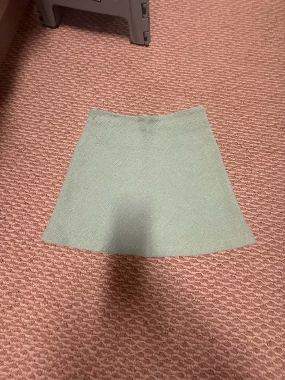 Zara Textured Mini Skirt Size XS Mint Green A-Line